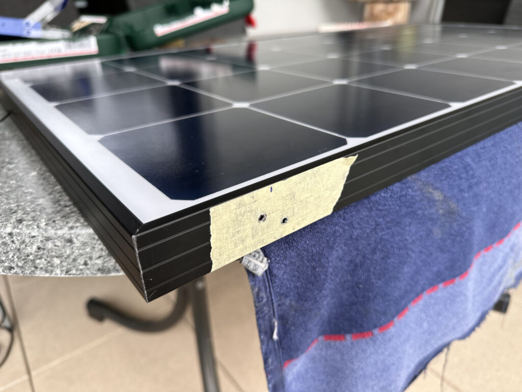 Montage Solarpanel PlugInFestivals 120Wp